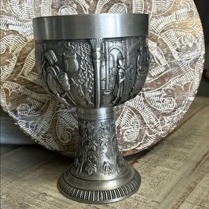 VINTAGE REIN ZINN (BECKER STUTTGART) GERMANY COLLECTABLE WINE CHALICE